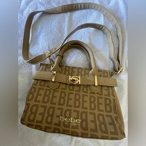 Bebe tan satchel purse - tan
